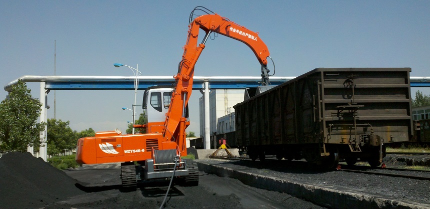 雙動力抓料機貝殼斗卸煤 雙動力抓料機貝殼斗卸煤